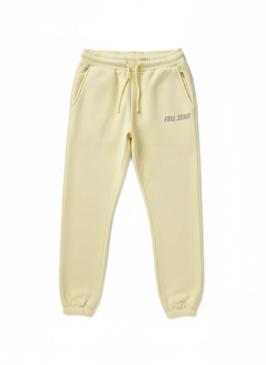 Pantalon de jogging 'Logo réfléchissant' Full Send - Jaune