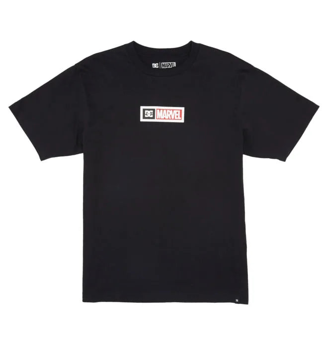 DC Shoes x Marvel 'Deadpool Box Logo' Tee - Black