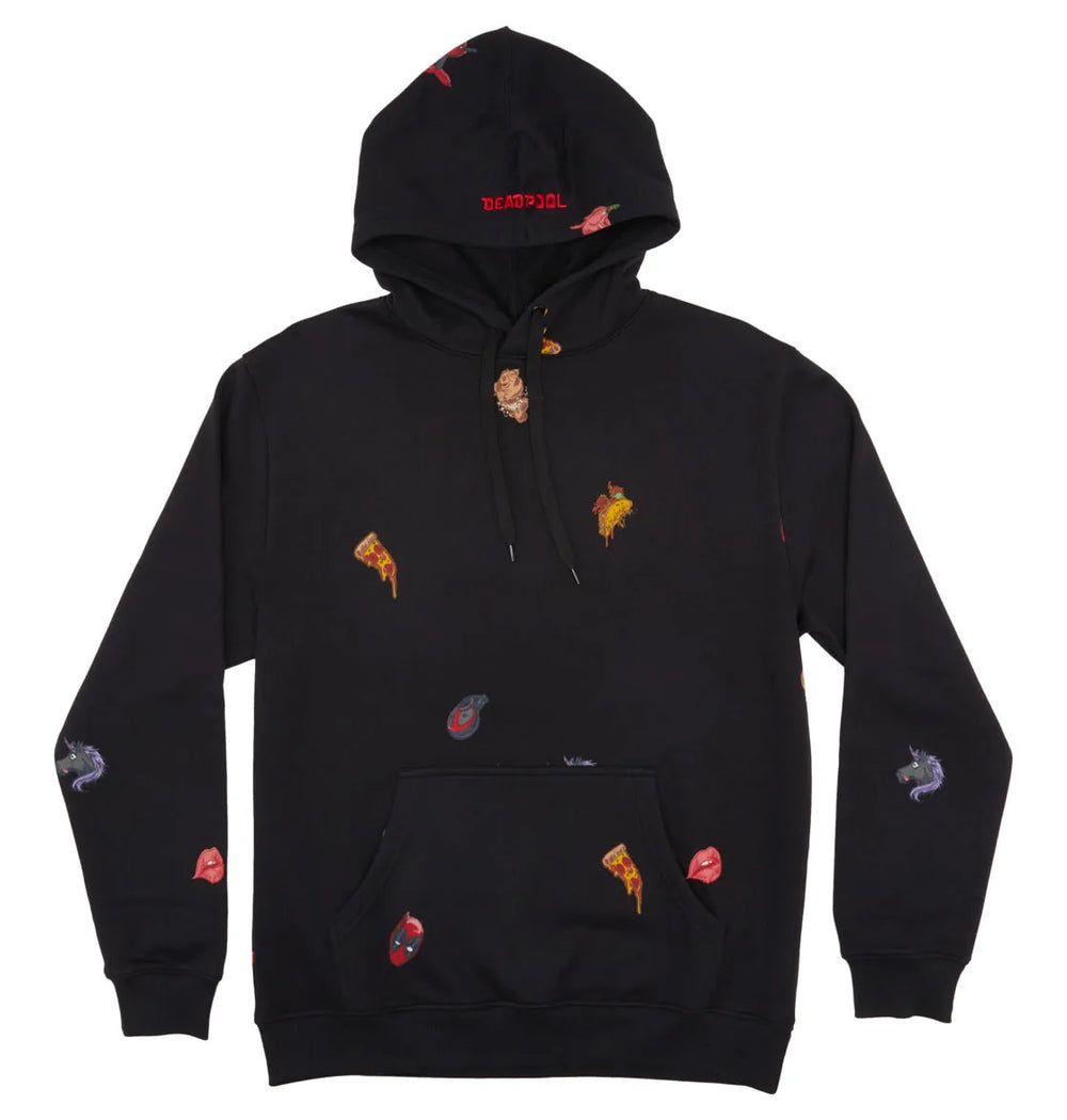 DC Shoes x Marvel 'Deadpool All Over' Hoodie - Black/Multi