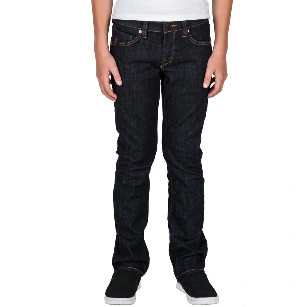 Volcom 'Vorta' Slim Straight Jeans - Rinse (KIDS)