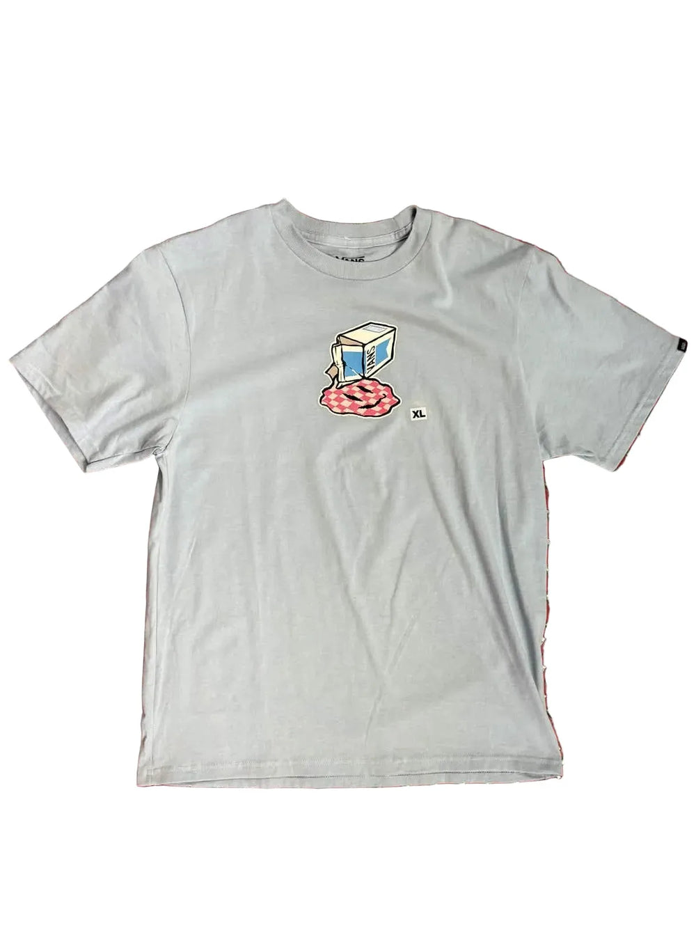 Vans 'Checkerboard Spill' Tee - Light Blue (KIDS)