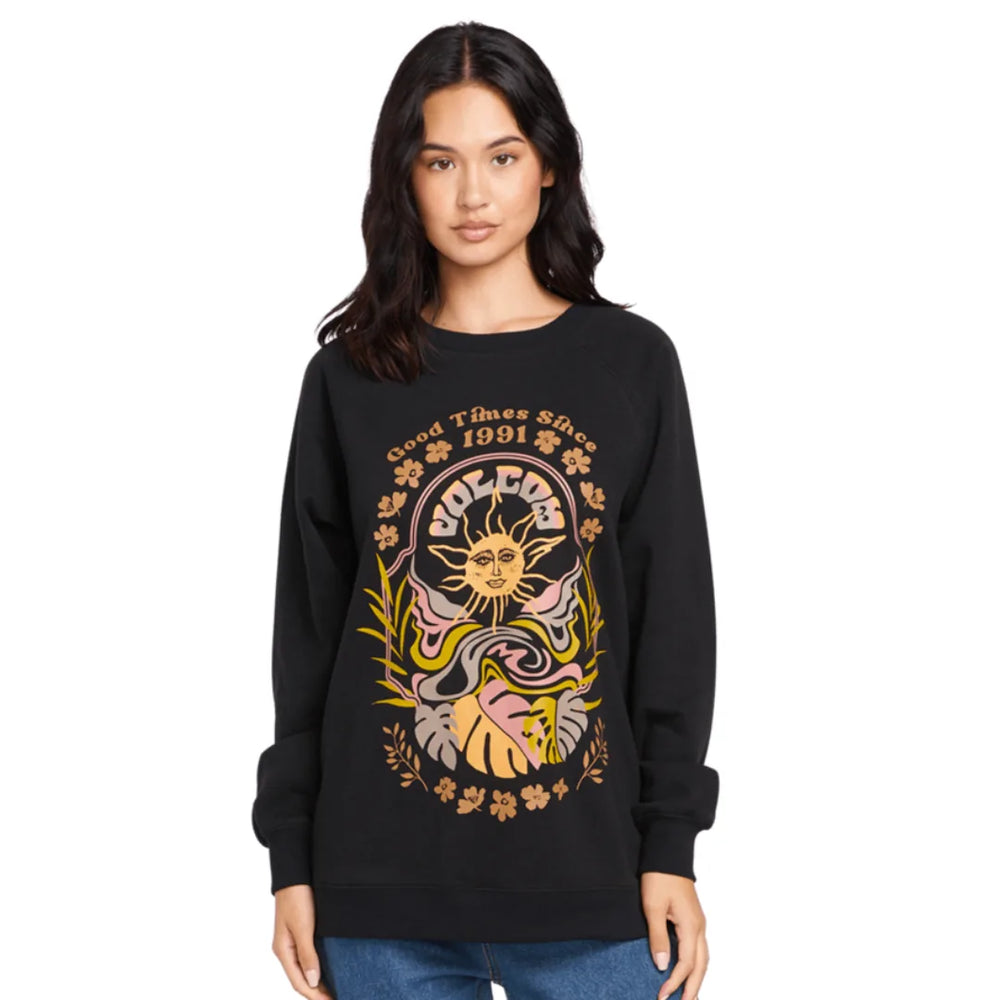 Volcom 'Stone Magic' Sweatshirt - Black (Women’s)
