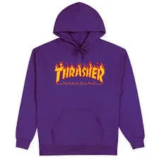 Thrasher 'Flame Logo' Chandail - Mauve
