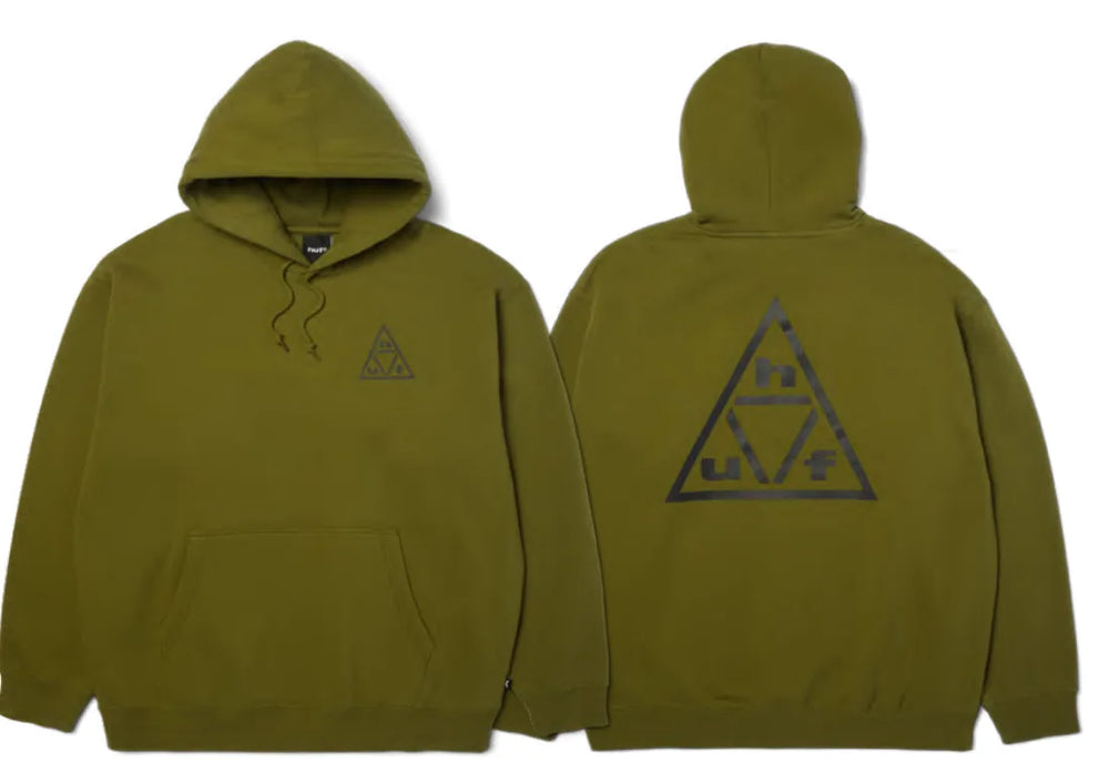 HUF 'Triple Triangle' Pullover Hoodie - Olive/Black