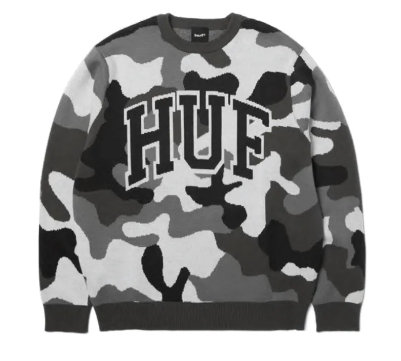 Chandail ras du cou 'Arc Jacquard' HUF - Camo