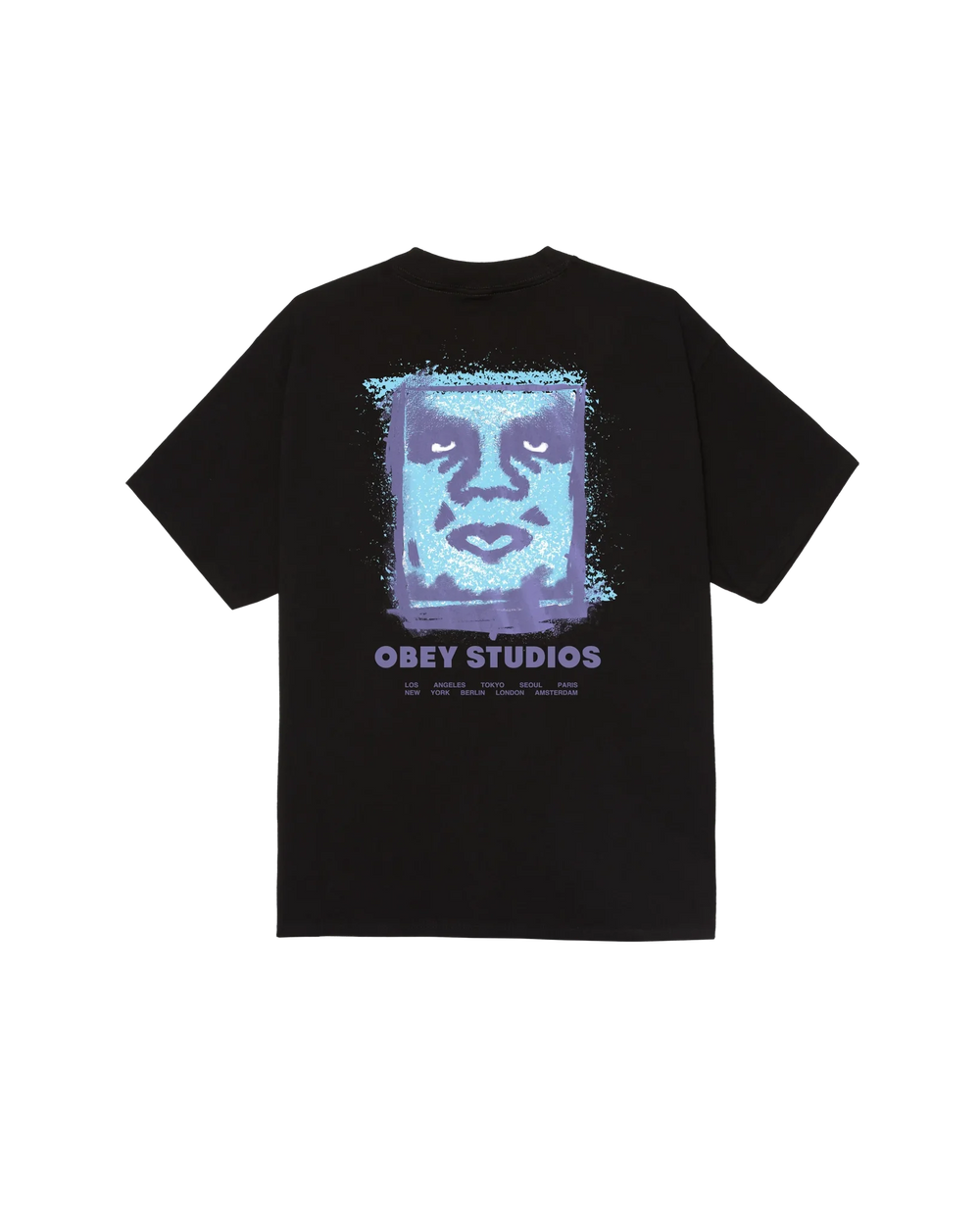 Obey 'Chalky Icon' Tee - Black