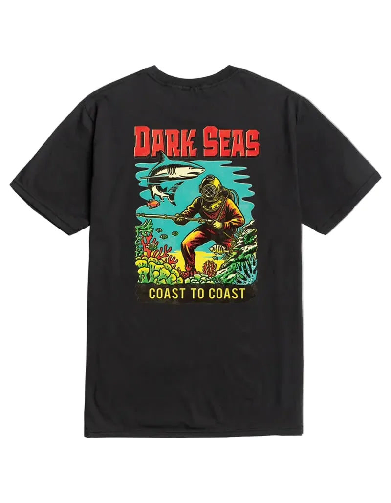 T-shirt 'Water Decal' Dark Seas - Noir