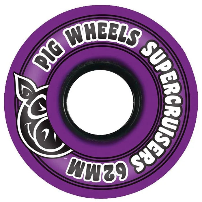 Roues Pig 'Supercruisers' 85A 62MM - Mauve