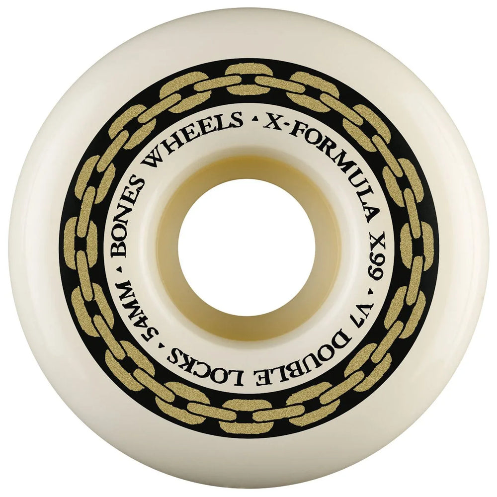 Bones 'XF Double Locks' V7 99A Wheels 54MM - Natural