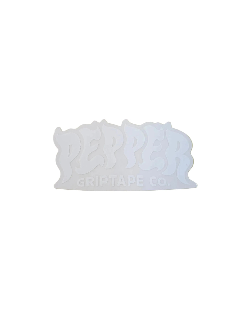 Pepper 'Logo' Sticker - White