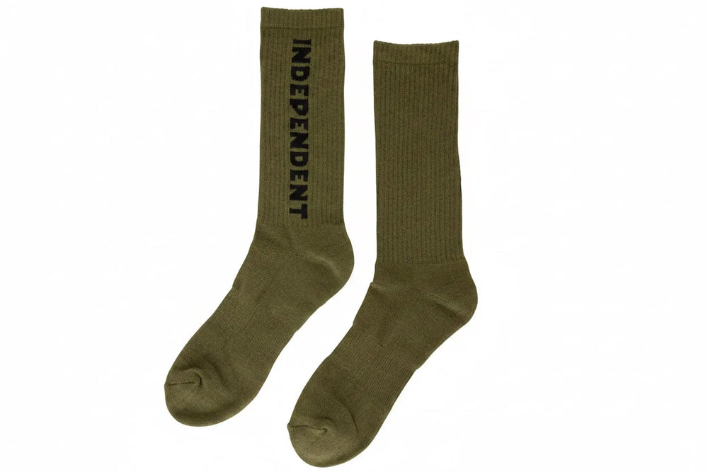 Independent 'Baseline' Socks - Army Green/Black
