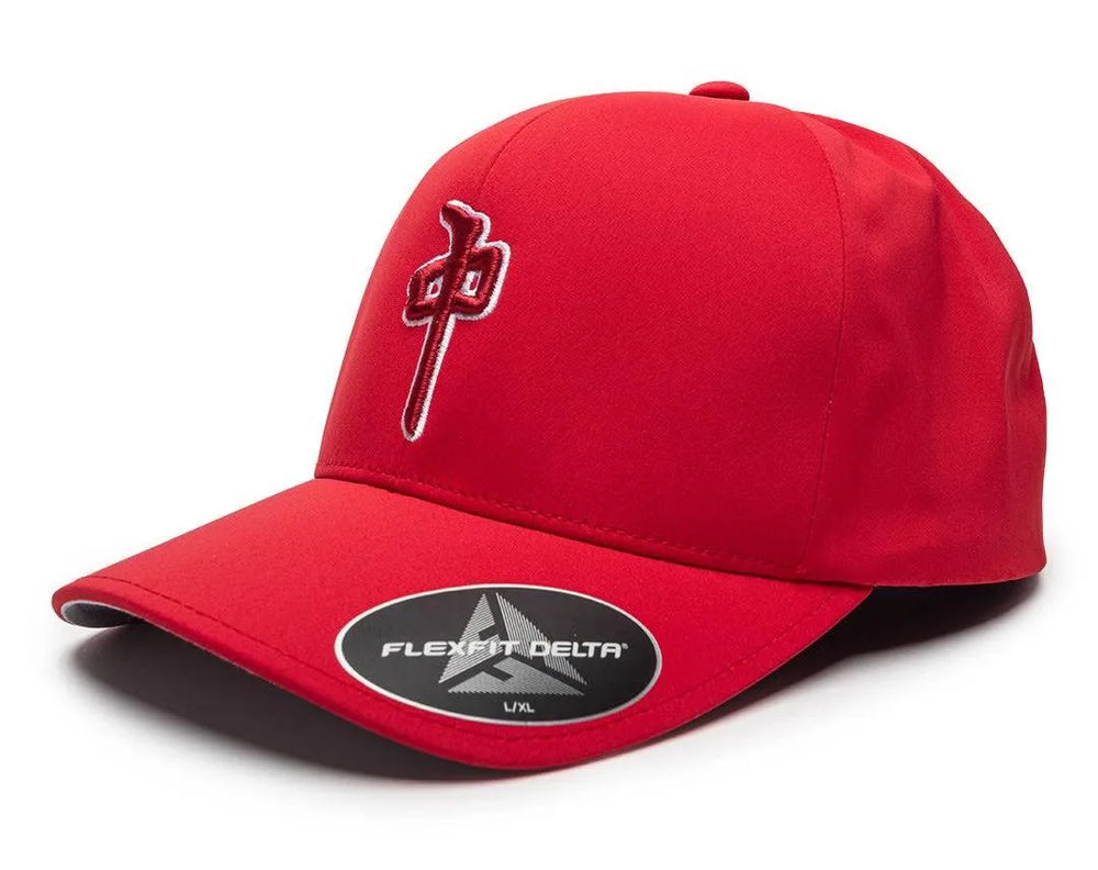 Casquette Delta Flexfit 'OG Puffy' Red Dragon - Rouge/Rouge
