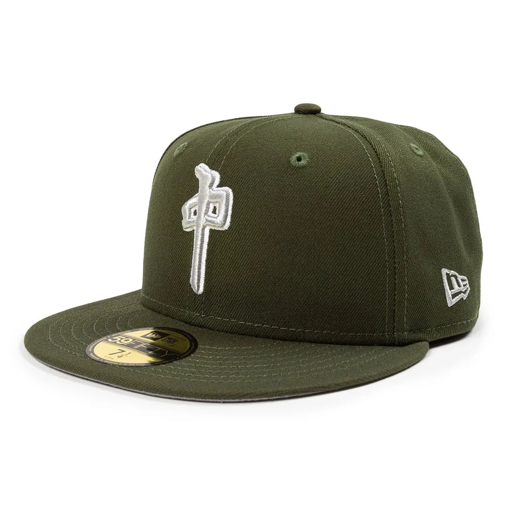 Casquette ajustée 'Dynasty' Red Dragon x New Era - Olive/Gris