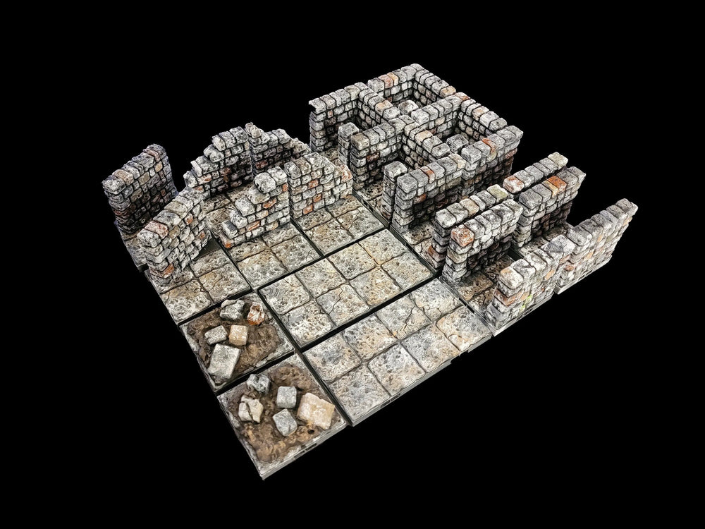 Ensemble d'extension de tuiles de donjon magnétiques 2 | Peint à la main | Fat Dragon Games | Terrain de jeu | Donjons et Dragons, D&D, Pathfinder