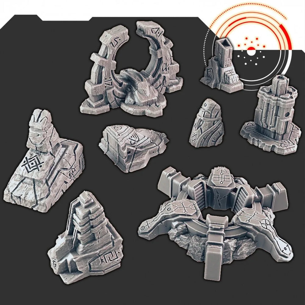Artéfacts Anciens de Science-Fiction - Conception EC3D, Infinity, Legion, Cyberpunk, Starfinder, ruines, voyageur, extraterrestre, ancien