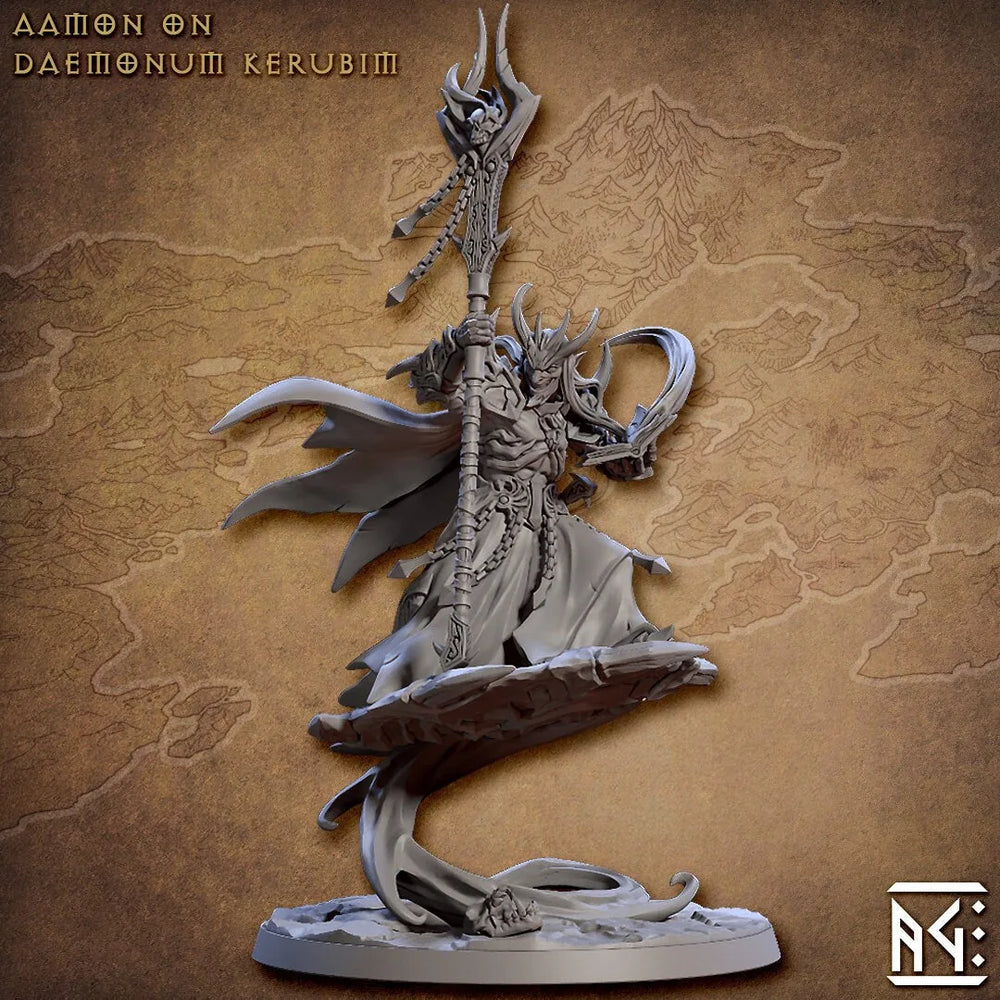 Aamon sur Daemonum Kerubim - Roi Démon Artisan Guild Spawn | Monstre | Fantaisie, DnD | Magicien | Sorcier | Occultiste | Abysse, Enfer, Magie