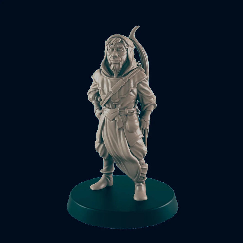 Homme des bois - EC3D | DnD | Homme | Villageois | Rôdeur | Druide | Garde | 32mm | Pathfinder | roturier | TTRPG | Jeux de guerre |