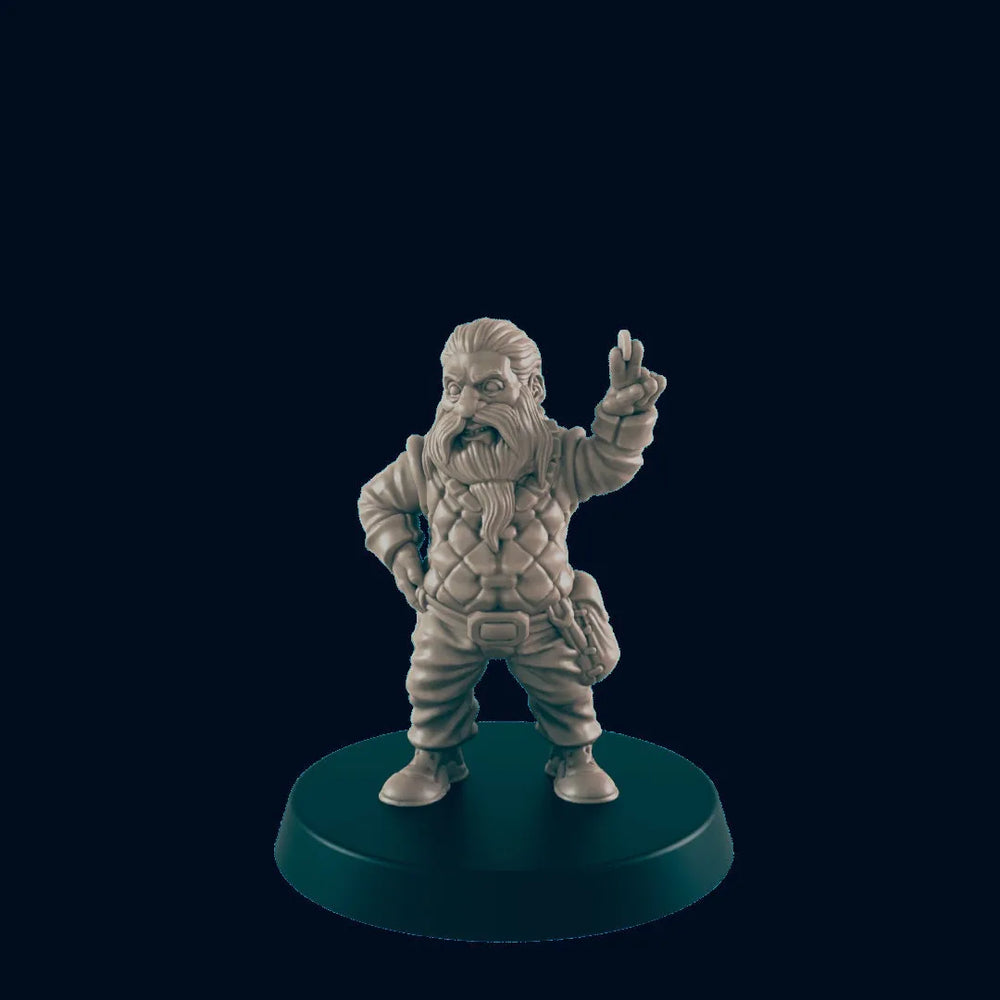 Marchand Nain - EC3D | DnD | Tenancier de boutique | aubergiste | Villageois | Marchand | Homme | 32mm | Pathfinder | roturier | TTRPG | Wargaming
