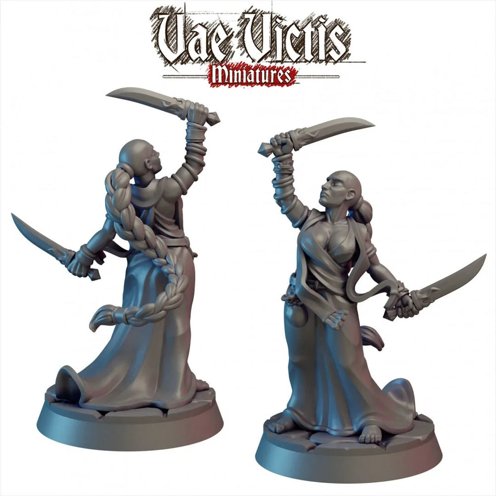 Augur 28/32mm mini - Vae Victis | DnD | Moine | Guerrier | Humain | Pathfinder | TTRPG | Femme | Frostgrave | Adepte | Prêtresse
