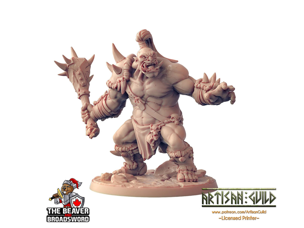 Ogre Maraudeur avec Massue - Artisan Guild | DnD | Guerrier | Monstre | Homme | Pathfinder | TTRPG | Wargaming | Frostgrave | Géant