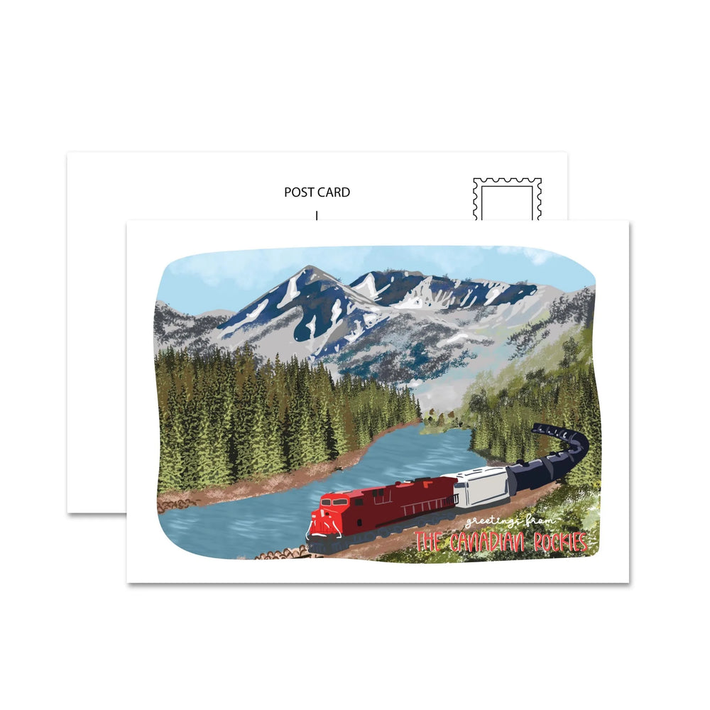 Carte postale des Rocheuses canadiennes