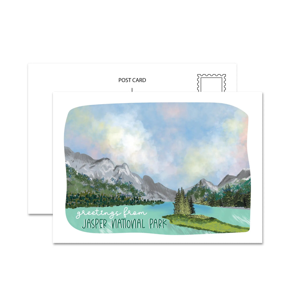 Carte postale du parc national Jasper