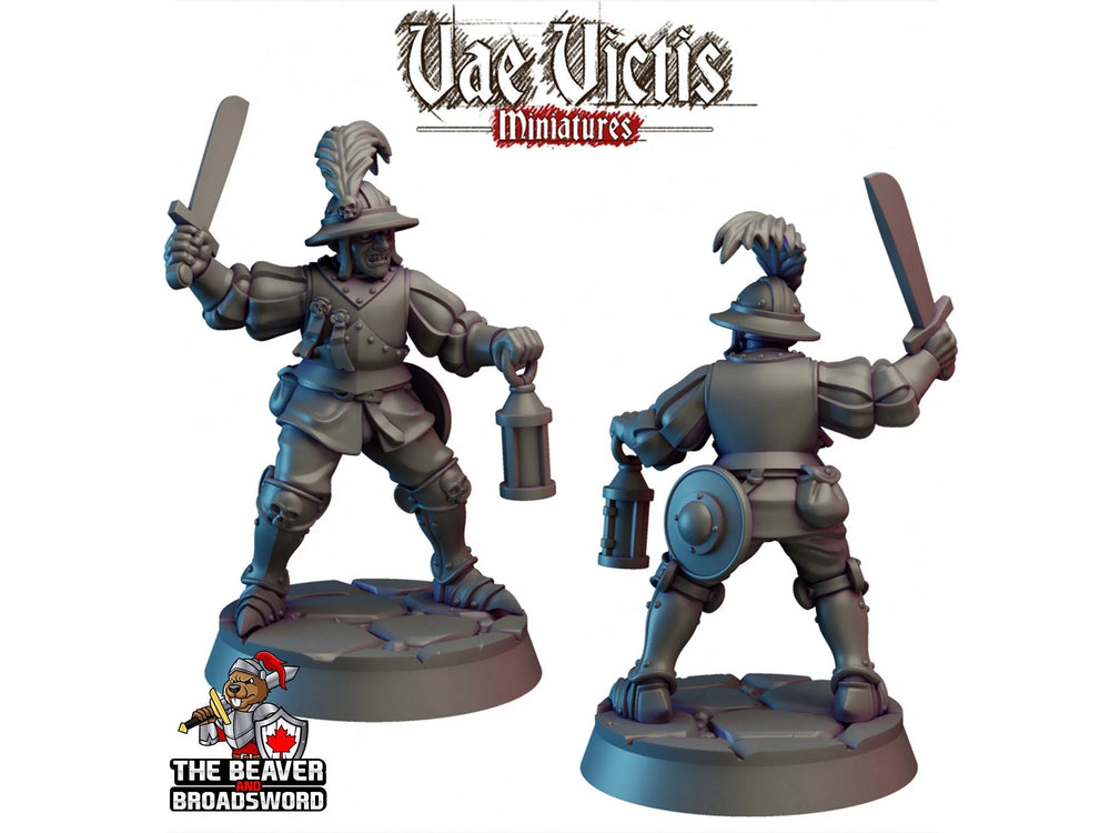 City Watch Guardsman 2 dnd mini - Vae Victis | Fighter | Paladin | Human | Male | Guard | Knight | Pathfinder, TTRPG, Wargaming, Frostgrave