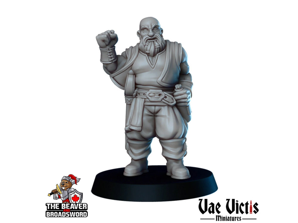 Figurine de pirate nain - Vae Victis | Villageois | Marin | Marin | Homme | Guerrier | Rôdeur | Ville | Villageois | Jeux de guerre | Pathfinder