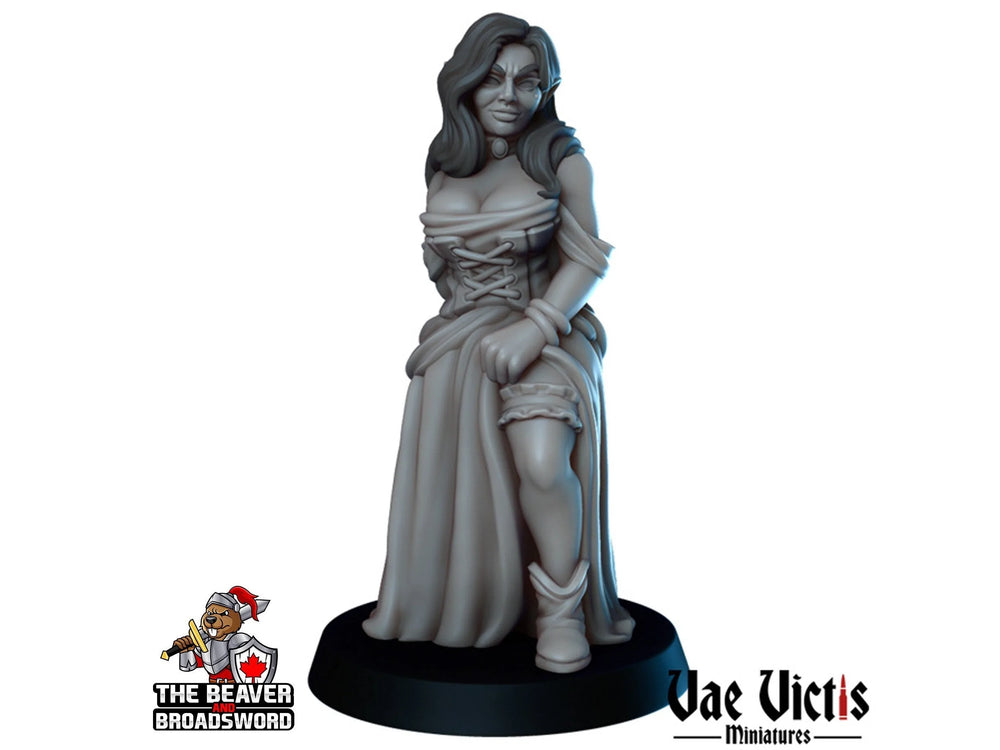 Figurine Deadly Harlot DnD - Vae Victis| Gens de la ville | Voleur | Villageois | PNJ | PJ | Ville | Voleur | Pathfinder | Héros | Humain | Femme