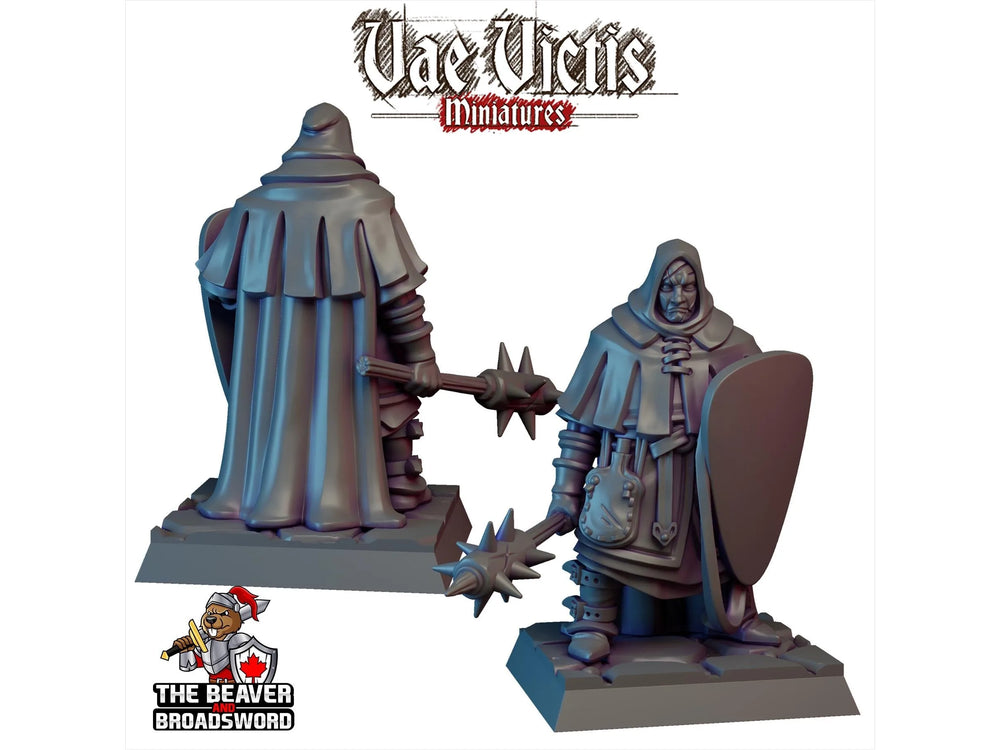 Mercenaire Brutal Humain Guerrier Paladin - DnD, Fantaisie, Médiéval, Figurine en résine de haute qualité imprimée 28mm 32mm pour jeu de table