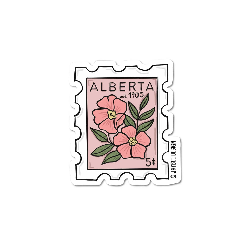 Autocollant en vinyle Alberta Stamp