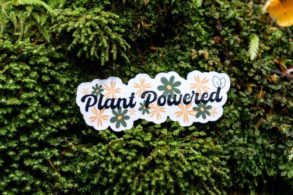 Autocollant Végane à Base de Plantes