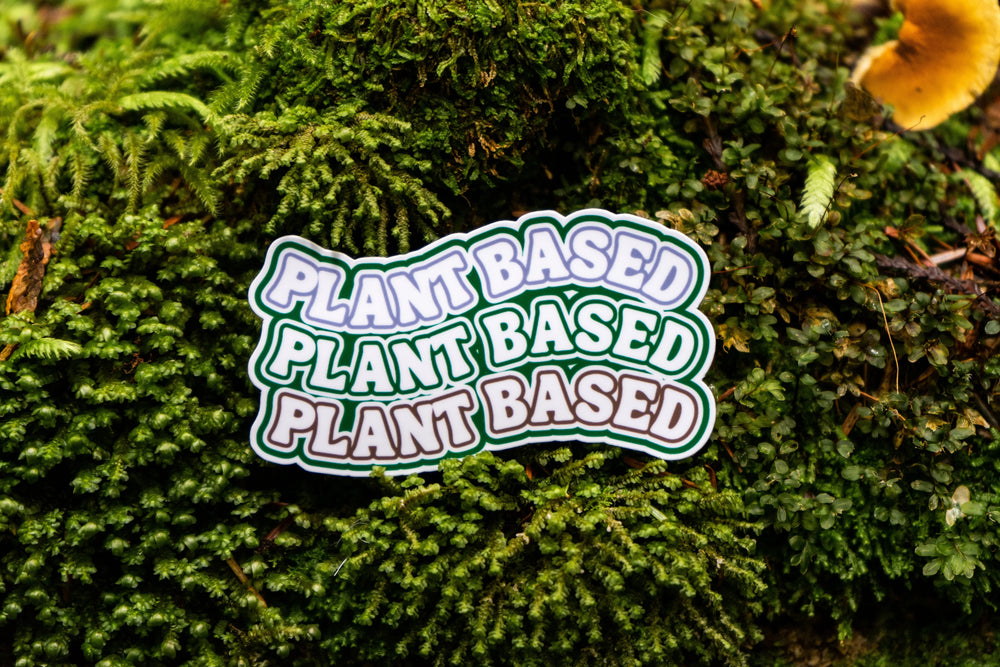 Autocollant Végétalien Ondulé à Base de Plantes