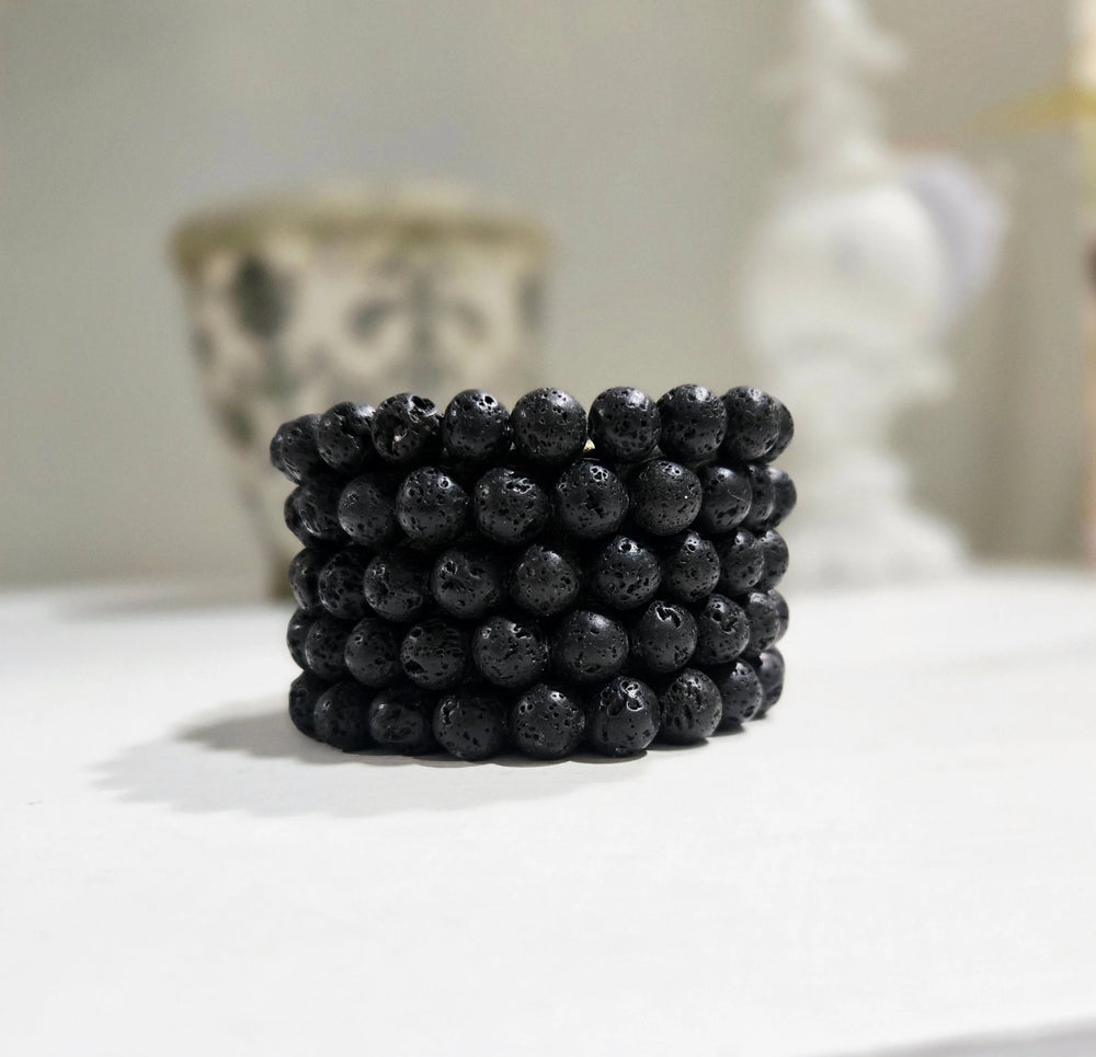 Bracelet en pierres de lave