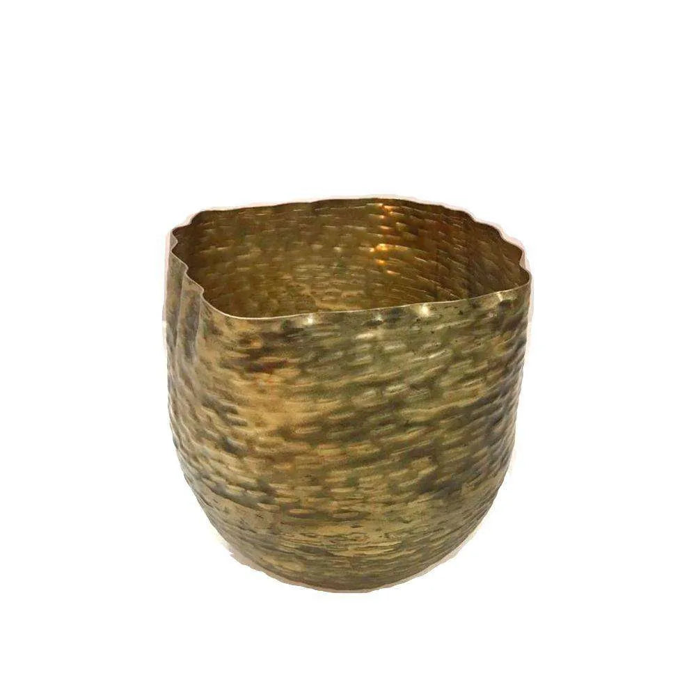 Poloma - Jardinière-corbeille en laiton (plusieurs tailles)