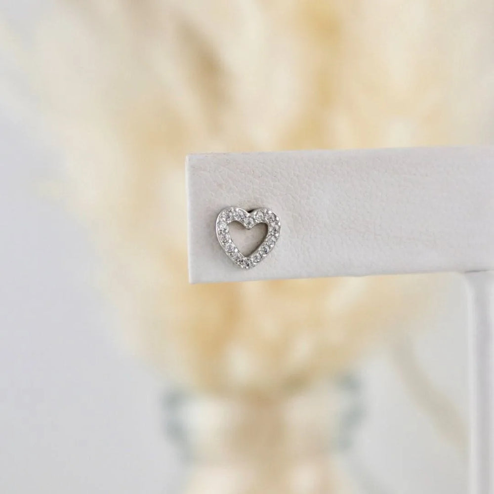 Boucles d'oreilles Coeurs en argent sterling
