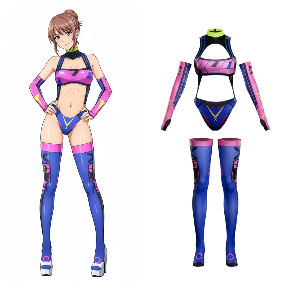 Combinaison de course en Spandex Sci-Fi Anime, combinaison de plongée, costume de Reine de course