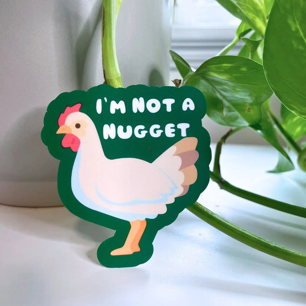 Je ne suis pas un nugget - Autocollant végane