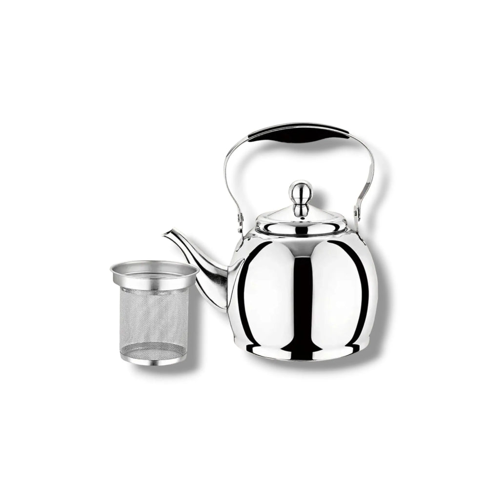 Bouilloire en acier inoxydable pour cuisinière avec infuseur à thé