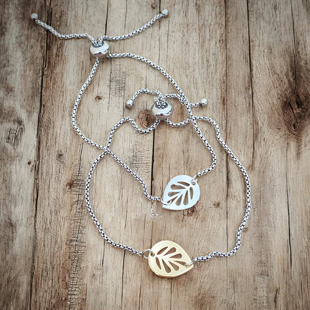 Bracelet Ajustable - La Feuille la Plus Mignonne