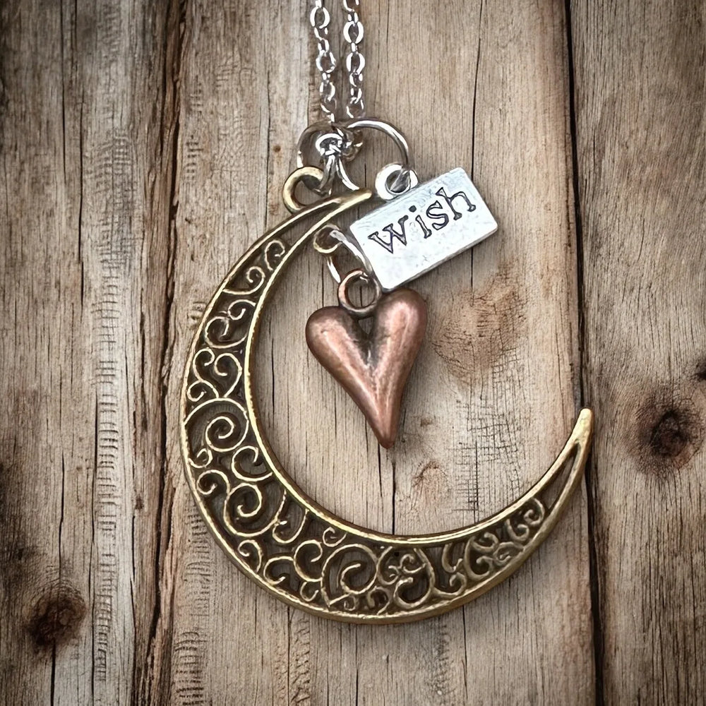 Collier « Je t'aime jusqu'à la lune »