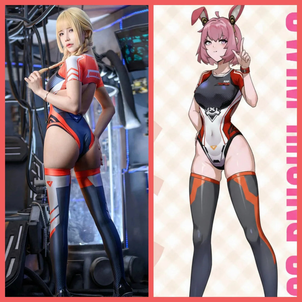 Combinaison de course de natation en spandex sci-fi anime, costume de reine de course