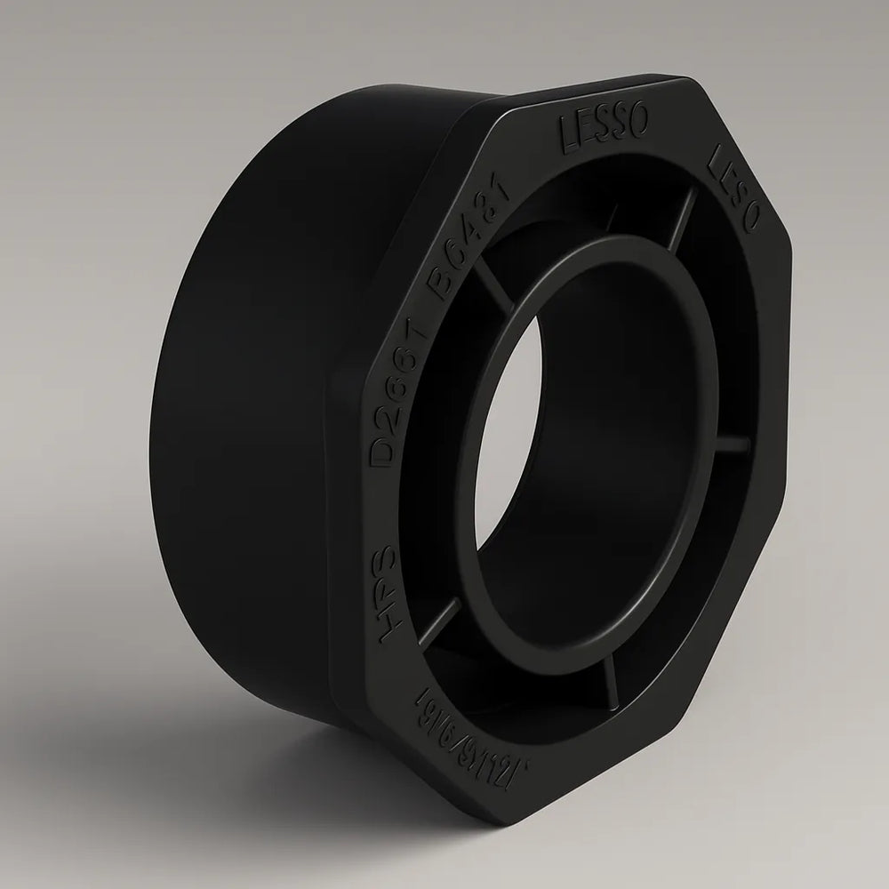 Raccord de réduction ABS LESSO — Manchon × Moyeu ÉPG, certifié cUPC