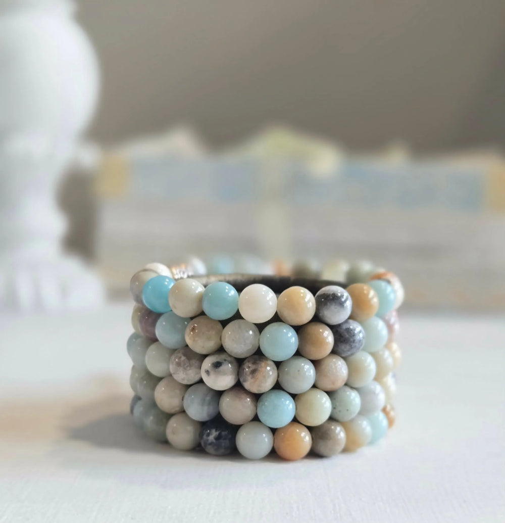 Bracelet en Amazonite Fleur Gemme