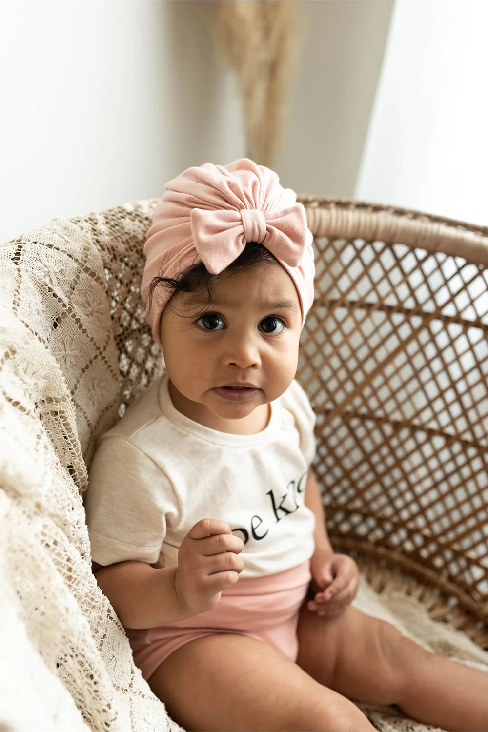 Turban en bambou | Rose Douceur