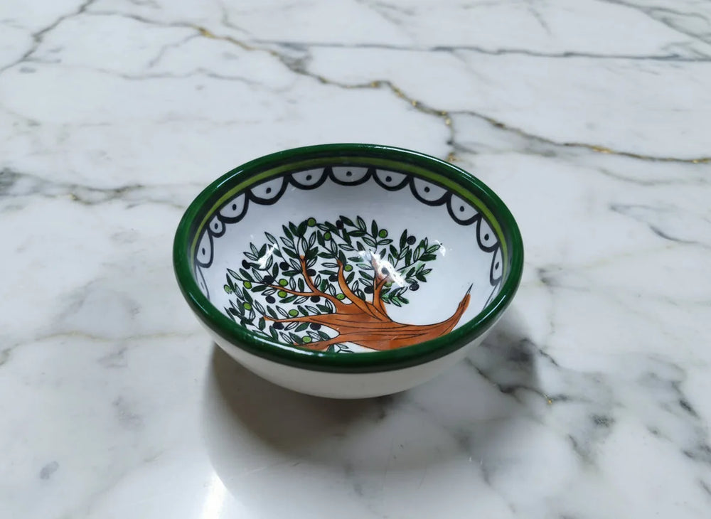 Bol de service en céramique fait à la main Hebron | Poterie palestinienne, sans danger pour les aliments, design peint à la main