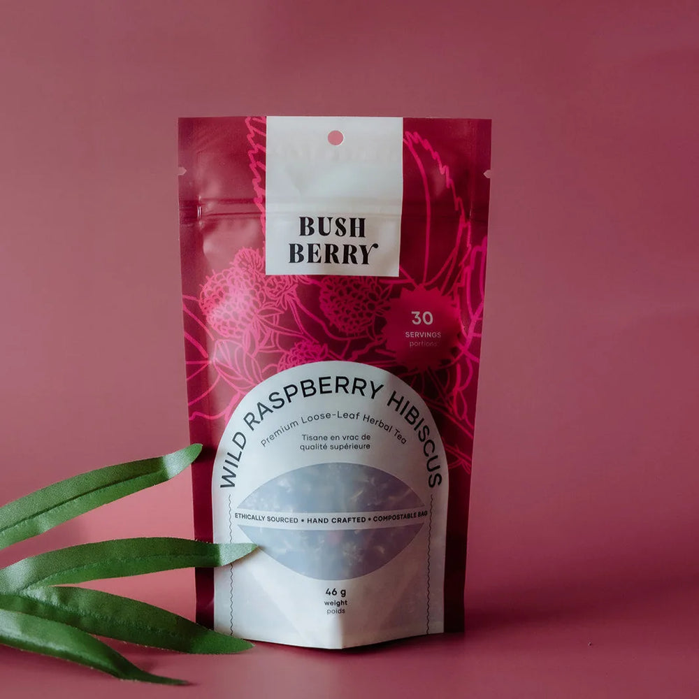 Thé biologique aux framboises sauvages et à l'hibiscus