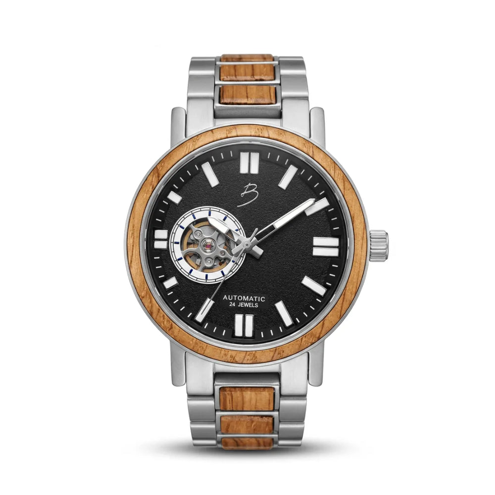 Copernic Watch - Recycled Whiskey Barrel Wood