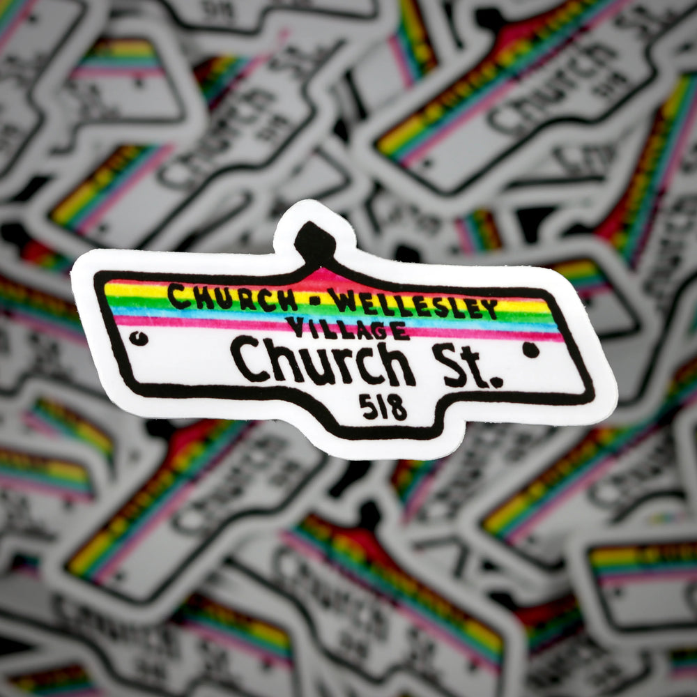 Church St. Sign Sticker