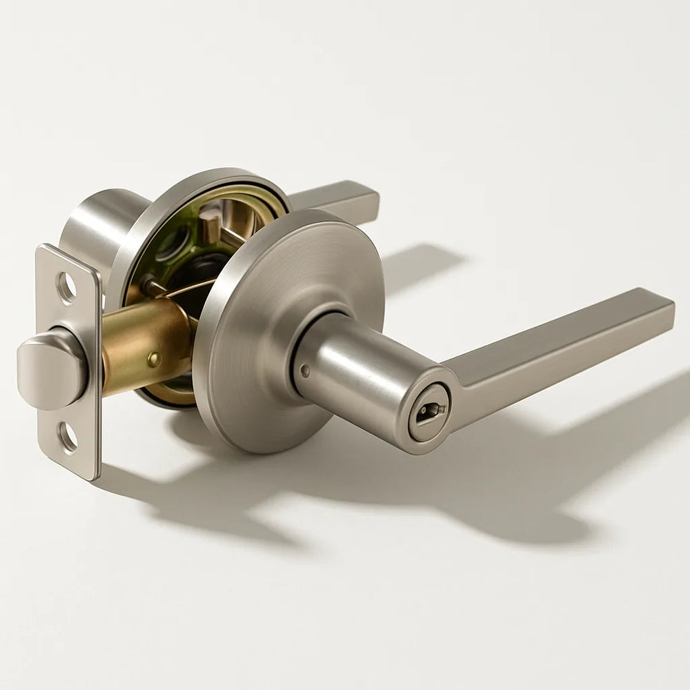 Poignée de porte Vellum Hardware Vertex — Noyau solide, à clé, intimité, passage et décorative